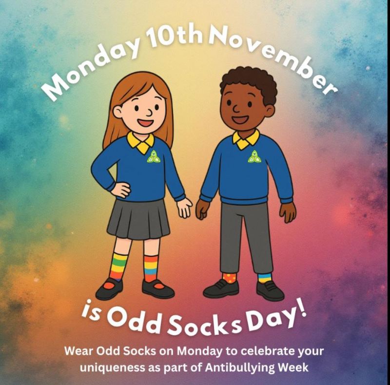 Odd Socks Day - Monday 10th November - Wear Odd Socks to School